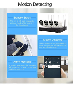 Kit De 4 Cámaras Inalámbricas con Dvr  Monitoreo (Seguridad Exterior)