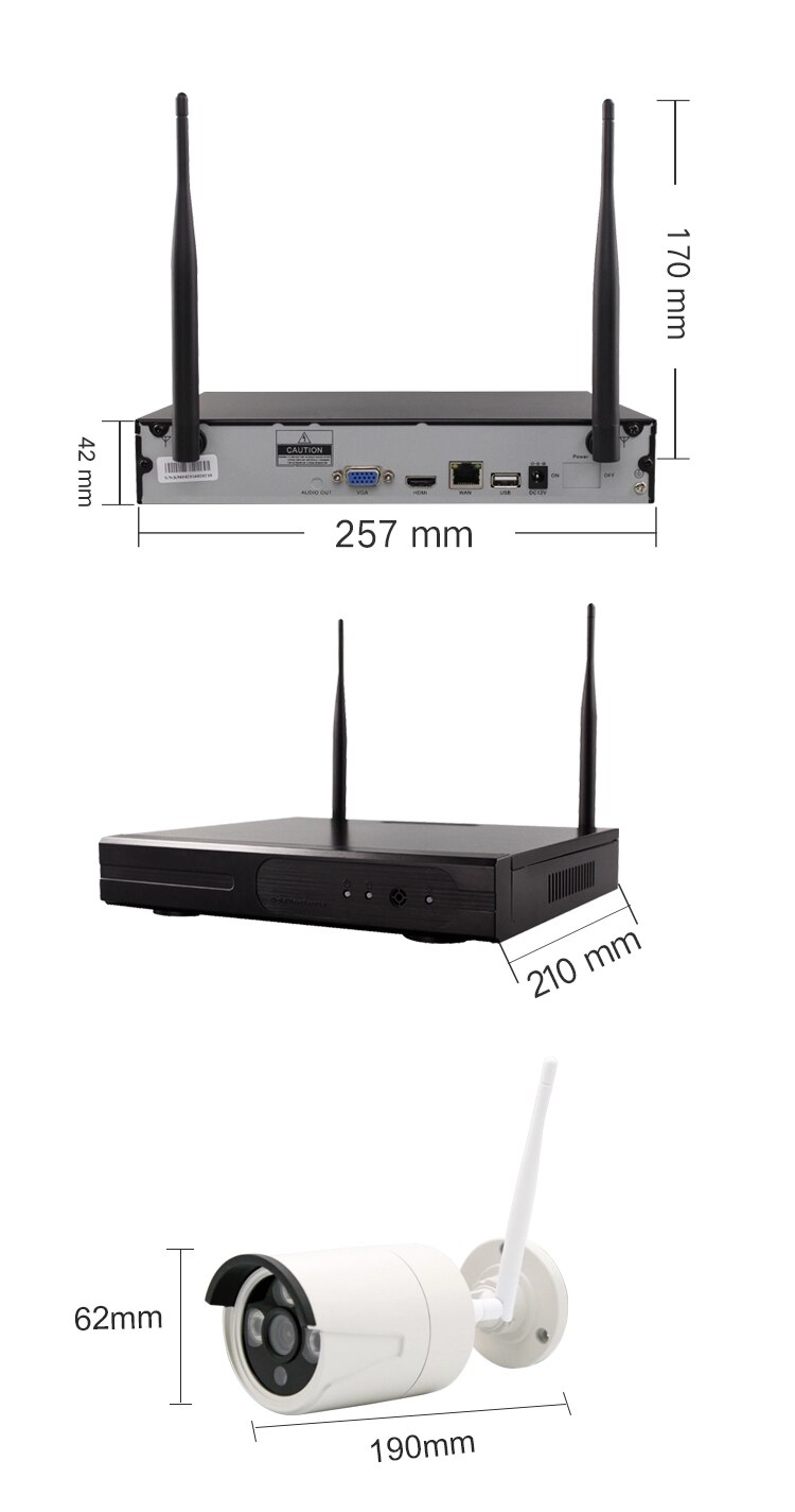 Kit De 4 Cámaras Inalámbricas con Dvr  Monitoreo (Seguridad Exterior)