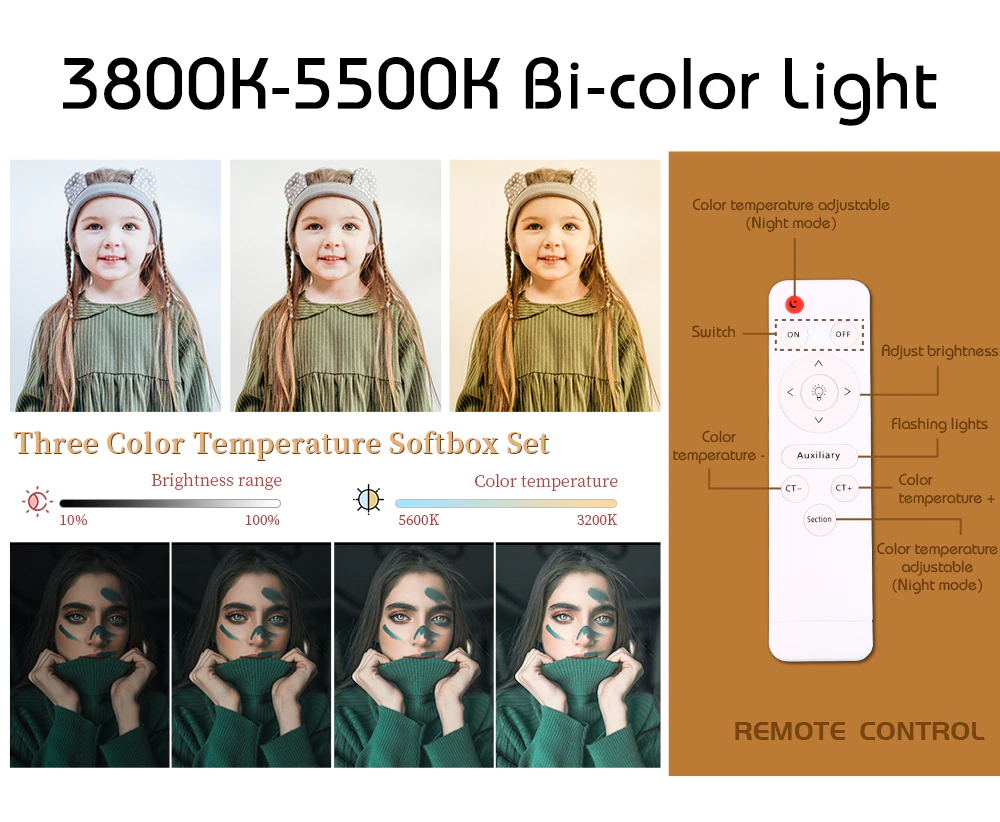Kit Profesional Softbox de Iluminación Estudio Fotográfico | LED E27