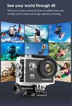 Cargar imagen en el visor de la galería, Cámara de Acción Tipo Go Pro H9R H9 Ultra HD, 4K (Resistente al Agua)
