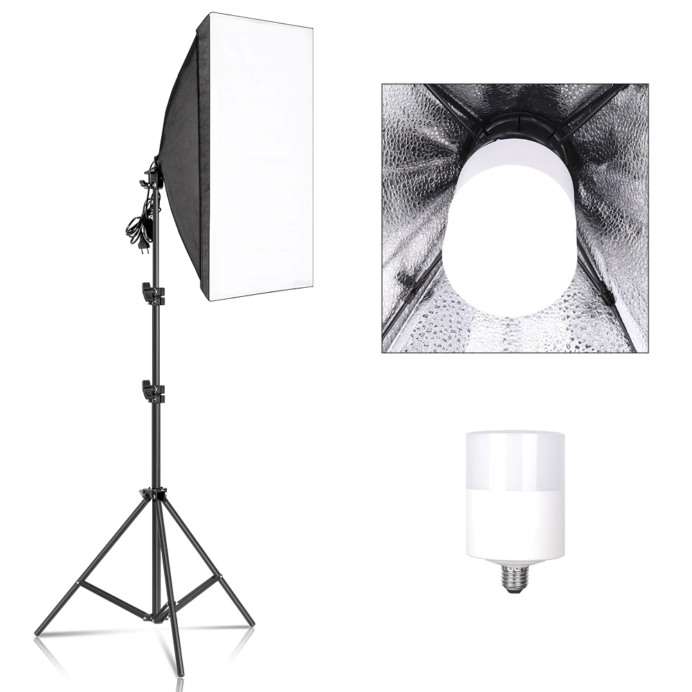 Kit Profesional Softbox de Iluminación Estudio Fotográfico | LED E27