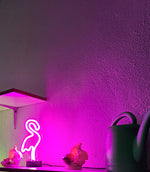 Cargar imagen en el visor de la galería, Lámpara Flamenco Luz Neón Flex Decorativa Rosa (Material Fino)
