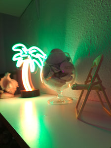 Palmera Playera Lámpara Decorativa Neón Flex (Material Fino)