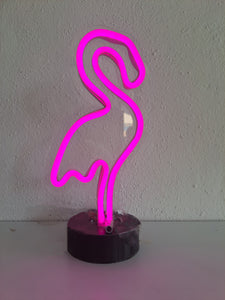 Lámpara Flamenco Luz Neón Flex Decorativa Rosa (Material Fino)
