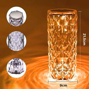 Lámpara Led Diamante de Cristal con Control 16 Colores