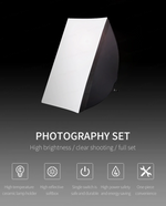 Cargar imagen en el visor de la galería, Kit Profesional Softbox de Iluminación Estudio Fotográfico | LED E27
