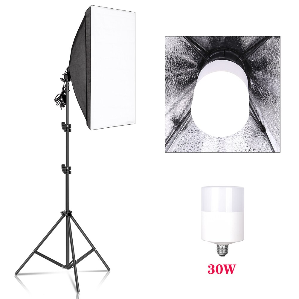 Kit Profesional Softbox de Iluminación Estudio Fotográfico | LED E27