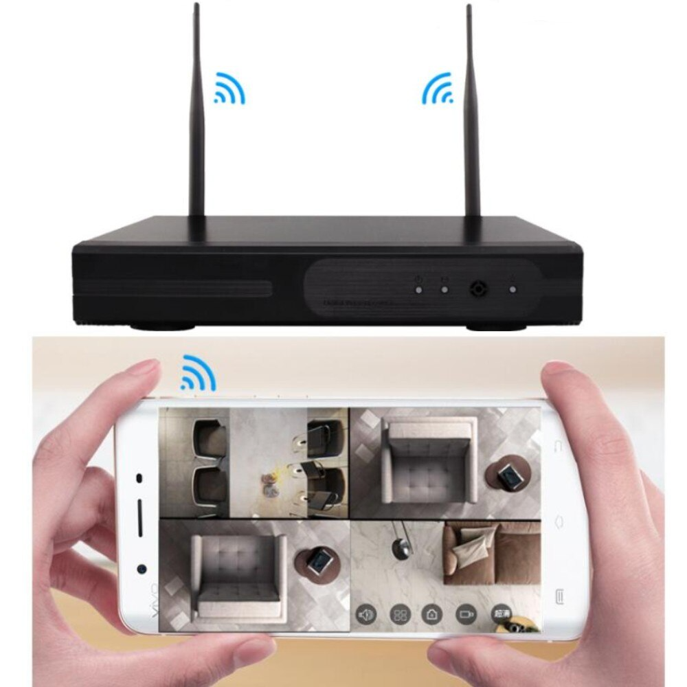 Kit De 4 Cámaras Inalámbricas con Dvr  Monitoreo (Seguridad Exterior)