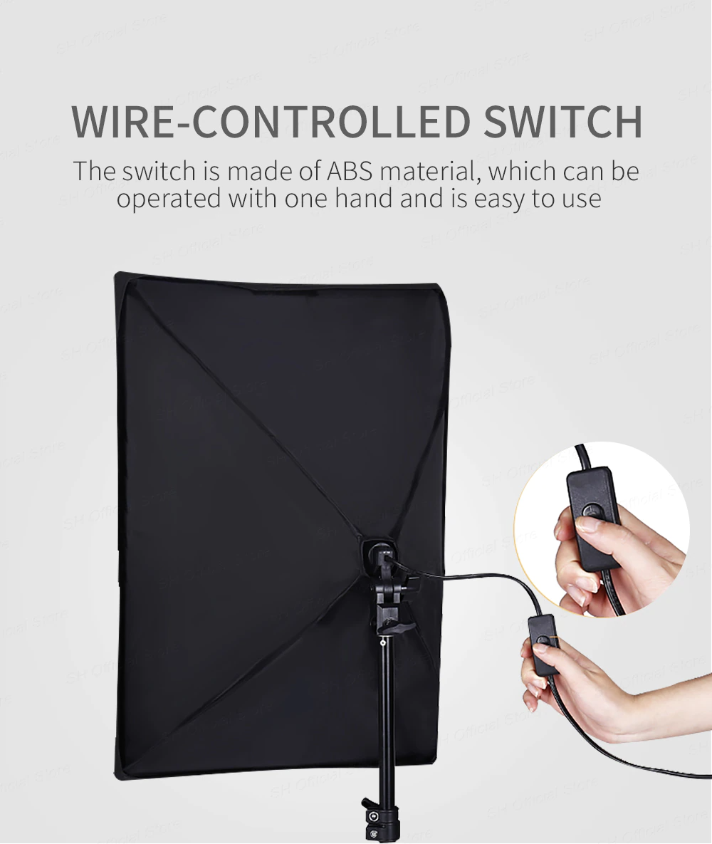 Kit Profesional Softbox de Iluminación Estudio Fotográfico | LED E27
