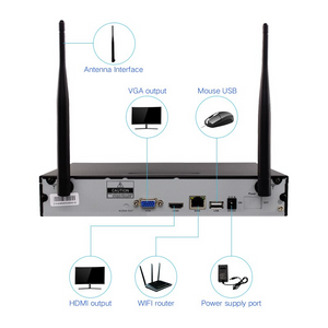 Kit De 4 Cámaras Inalámbricas con Dvr  Monitoreo (Seguridad Exterior)