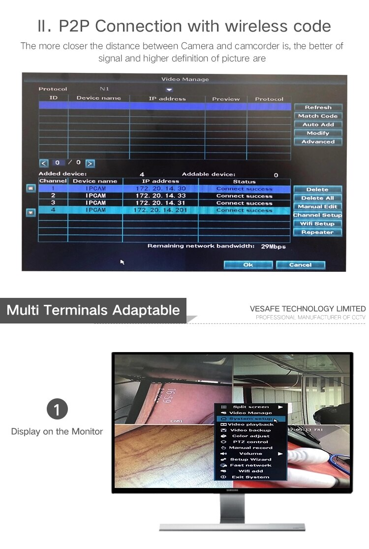 Kit De 4 Cámaras Inalámbricas con Dvr  Monitoreo (Seguridad Exterior)