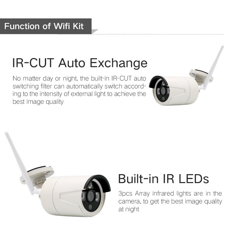 Kit De 4 Cámaras Inalámbricas con Dvr  Monitoreo (Seguridad Exterior)