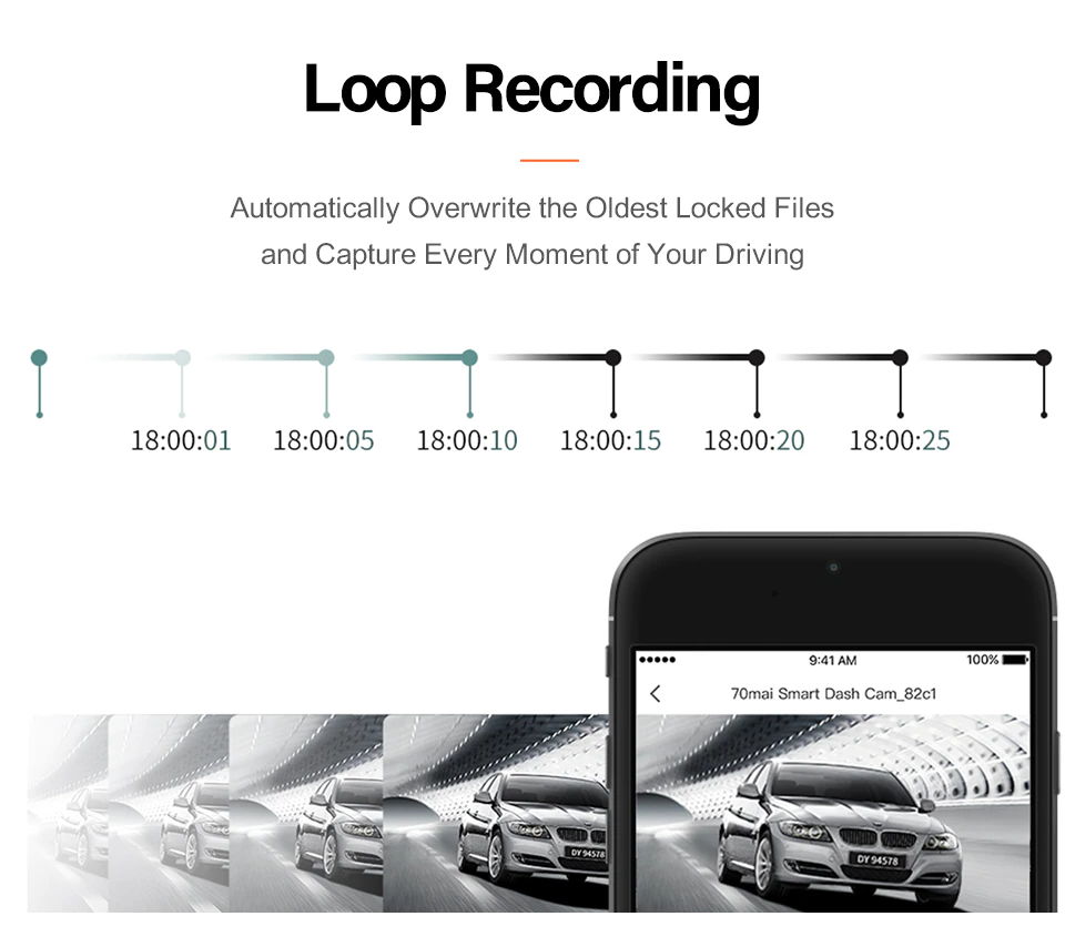 Cámara Inteligente 70mai Tablero de Auto AI Control de Voz (Full HD, Wifi)