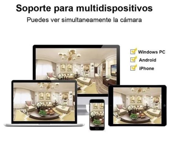 Cámara de Seguridad Bombilla Eléctrica Inteligente 360º (Monitoreada Móvil)