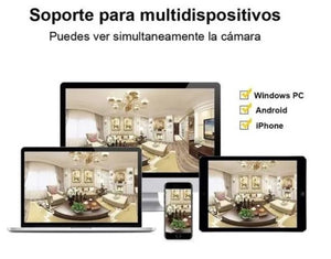 Cámara de Seguridad Bombilla Eléctrica Inteligente 360º (Monitoreada Móvil)