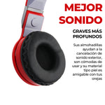 Cargar imagen en el visor de la galería, Auriculares Diadema Para Celular Cómodos (Color Rojo &amp; Negro)
