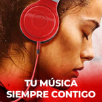 Cargar imagen en el visor de la galería, Auriculares Diadema Para Celular Cómodos (Color Rojo &amp; Negro)
