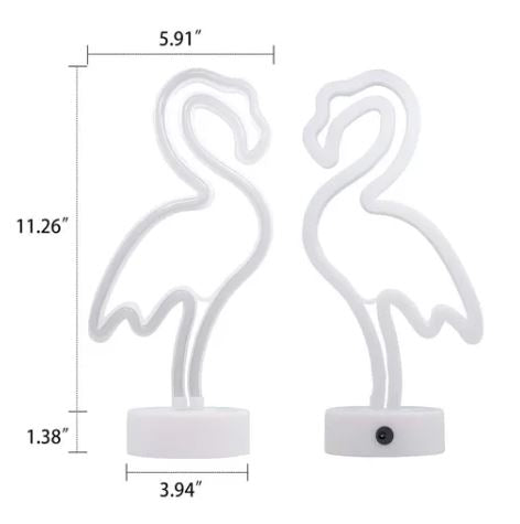 Lámpara Decorativa Neón Flex Flamenco (Rosa)