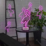Cargar imagen en el visor de la galería, Lámpara Decorativa Neón Flex Flamenco (Rosa)
