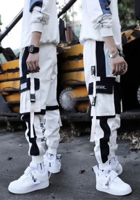 Pantalones Jogger Urban Harem Black&White Originales (Marca Fissiongrowth)