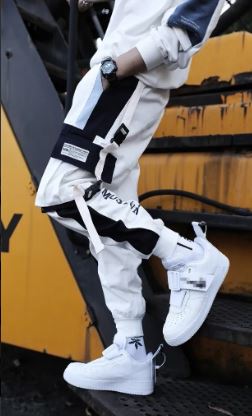 Pantalones Jogger Urban Harem Black&White Originales (Marca Fissiongrowth)