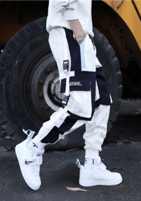 Pantalones Jogger Urban Harem Black&White Originales (Marca Fissiongrowth)