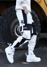 Cargar imagen en el visor de la galería, Pantalones Jogger Urban Harem Black&amp;White Originales (Marca Fissiongrowth)
