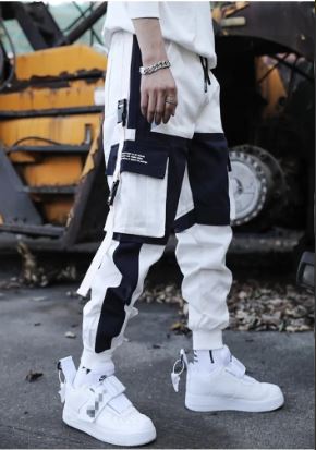 Pantalones Jogger Urban Harem Black&White Originales (Marca Fissiongrowth)