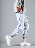 Cargar imagen en el visor de la galería, Pantalones Jeans Harem corte Cargo Holgado Informal (Marca FissionGrowth)
