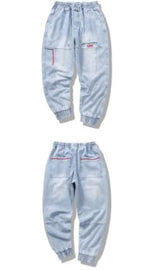 Cargar imagen en el visor de la galería, Pantalones Jeans Harem corte Cargo Holgado Informal (Marca FissionGrowth)
