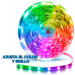 Cargar imagen en el visor de la galería, Increíbles Tiras de Luz LED 5050 RGB Flexibles App Bluetooth Control (5 - 30M)

