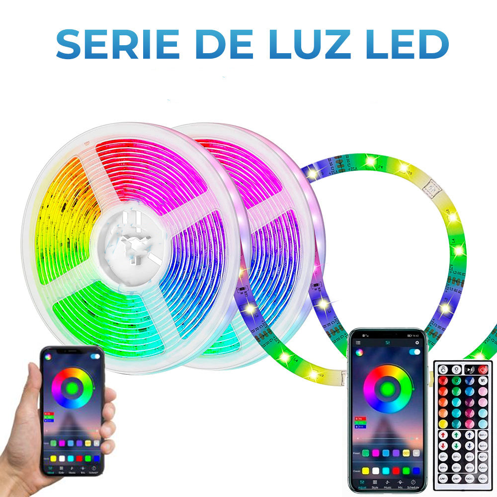 Increíbles Tiras de Luz LED 5050 RGB Flexibles App Bluetooth Control (5 - 30M)