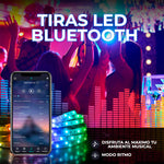 Cargar imagen en el visor de la galería, Increíbles Tiras de Luz LED 5050 RGB Flexibles App Bluetooth Control (5 - 30M)

