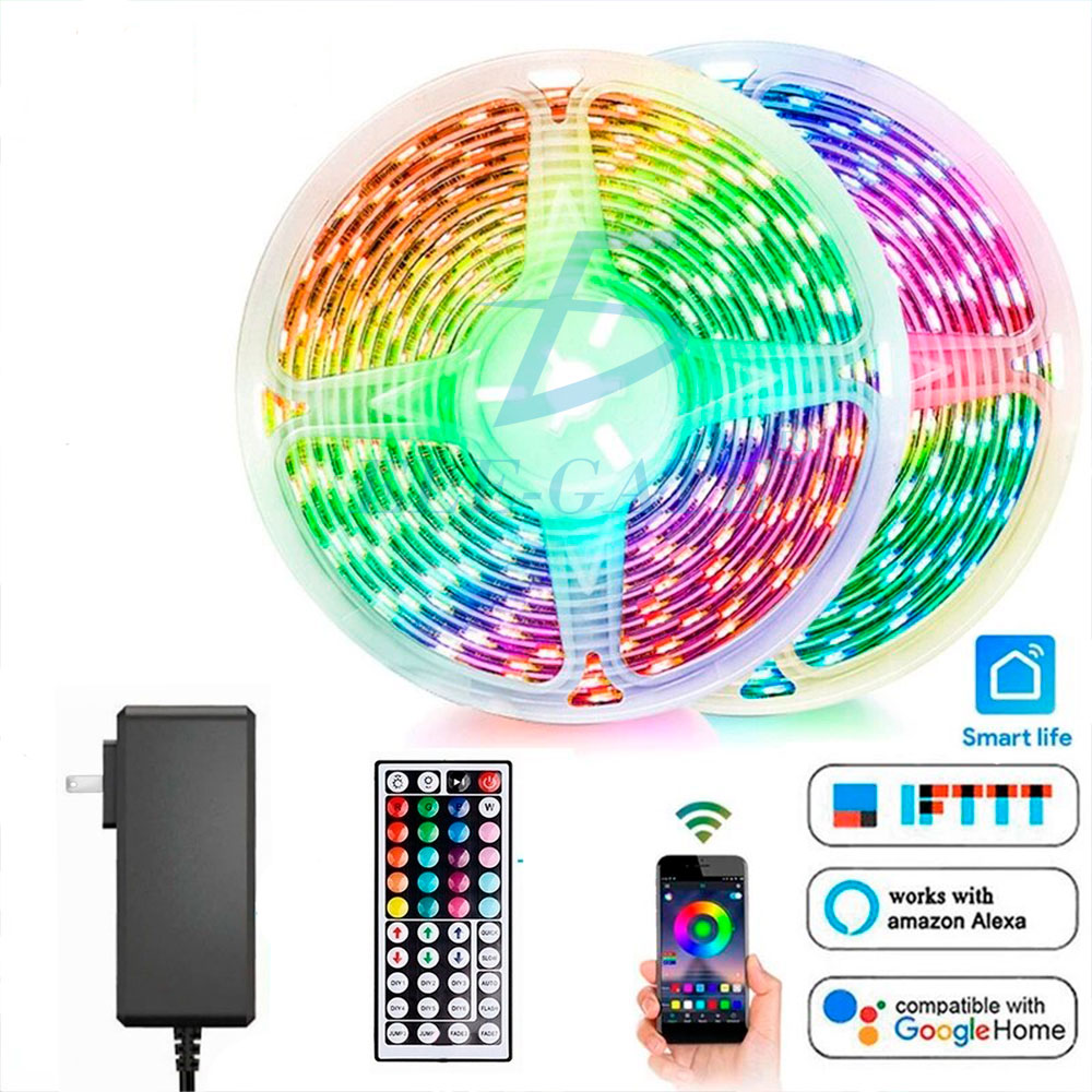 Increíbles Tiras de Luz LED 5050 RGB Flexibles App Bluetooth Control (5 - 30M)