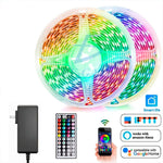Cargar imagen en el visor de la galería, Increíbles Tiras de Luz LED 5050 RGB Flexibles App Bluetooth Control (5 - 30M)
