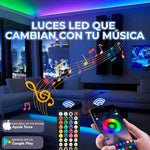 Cargar imagen en el visor de la galería, Increíbles Tiras de Luz LED 5050 RGB Flexibles App Bluetooth Control (5 - 30M)
