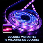 Cargar imagen en el visor de la galería, Increíbles Tiras de Luz LED 5050 RGB Flexibles App Bluetooth Control (5 - 30M)

