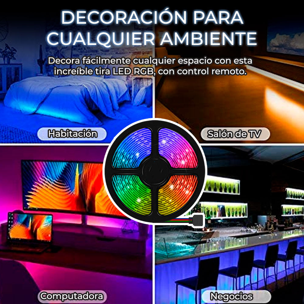 Luces LED Antiniebla 5050 5V Flexibles Para Auto u Oficina (5m)