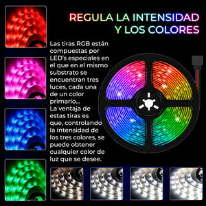 Luces LED Antiniebla 5050 5V Flexibles Para Auto u Oficina (5m)