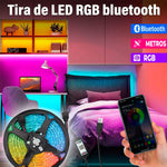 Cargar imagen en el visor de la galería, Increíbles Tiras de Luz LED 5050 RGB Flexibles App Bluetooth Control (5 - 30M)
