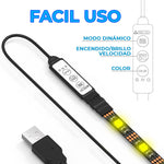 Cargar imagen en el visor de la galería, Luces LED Antiniebla 5050 5V Flexibles Para Auto u Oficina (5m)
