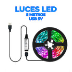 Cargar imagen en el visor de la galería, Luces LED Antiniebla 5050 5V Flexibles Para Auto u Oficina (5m)
