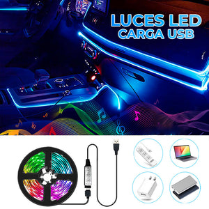 Luces LED Antiniebla 5050 5V Flexibles Para Auto u Oficina (5m)