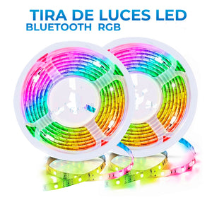 Increíbles Tiras de Luz LED 5050 RGB Flexibles App Bluetooth Control (5 - 30M)