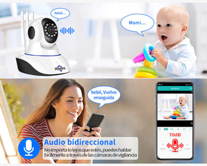 Cámara de Seguridad Vigilancia Inteligente 360º (Monitoreada Teléfono Móvil)