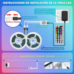 Cargar imagen en el visor de la galería, Increíbles Tiras de Luz LED 5050 Flexibles Control RGB (2, 5, 7m)
