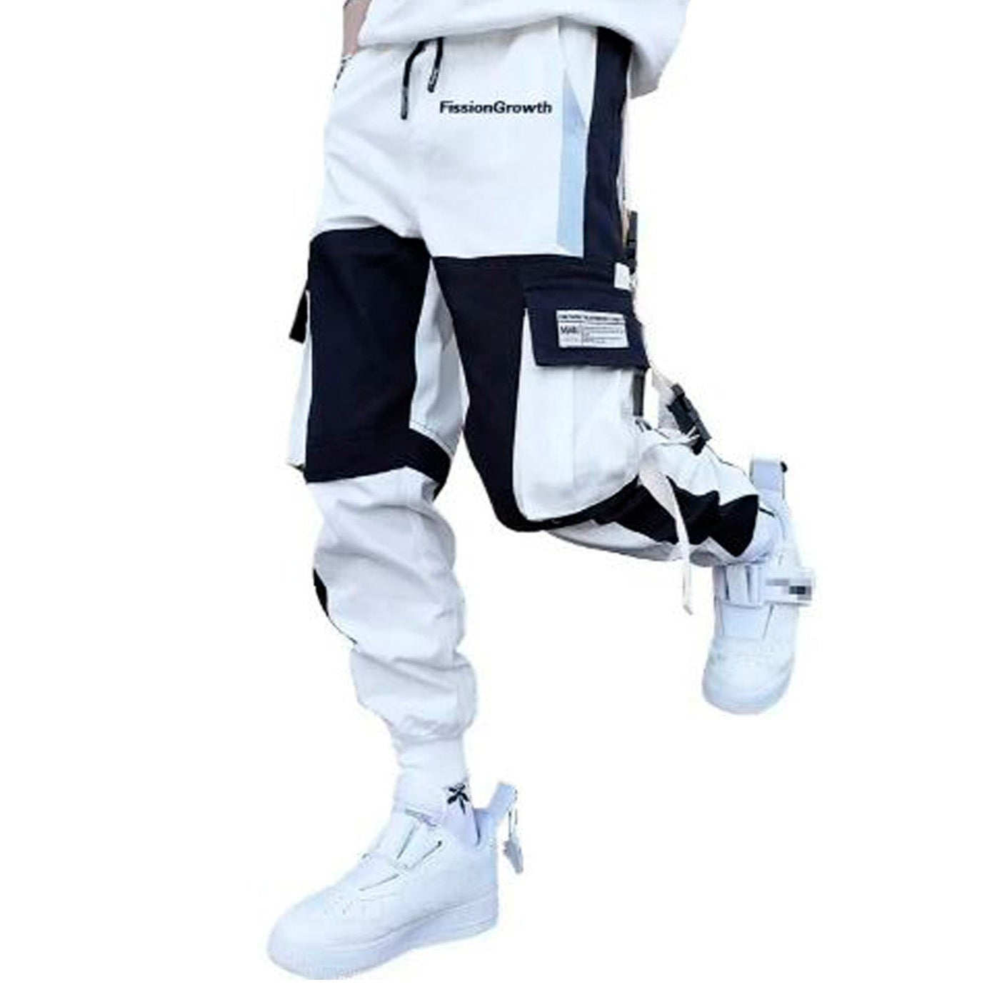 Pantalones Jogger Urban Harem Black&White Originales (Marca Fissiongrowth)