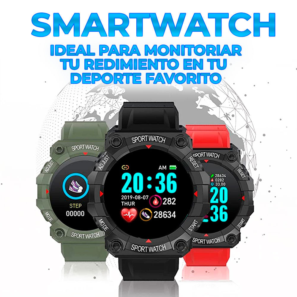 Nuevo Reloj Inteligente Smartwatch Deportivo Uso Rudo (Resistente al Agua)