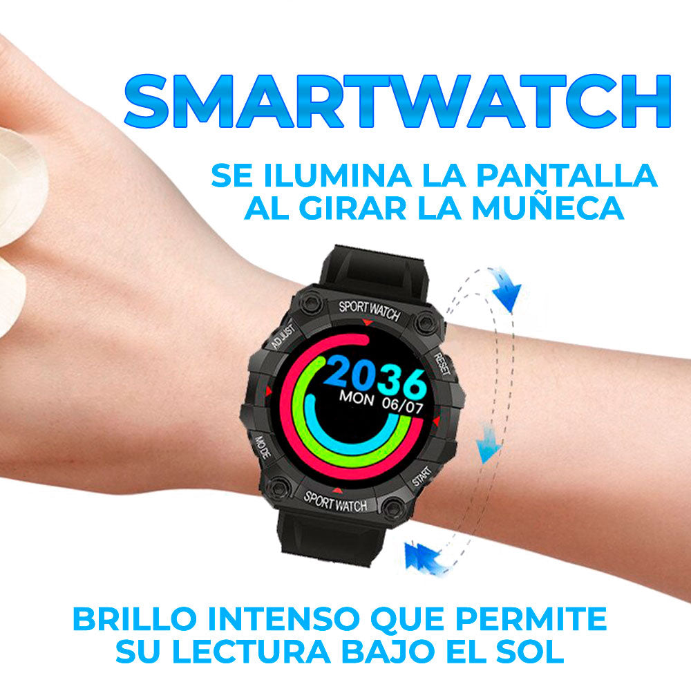 Nuevo Reloj Inteligente Smartwatch Deportivo Uso Rudo (Resistente al Agua)