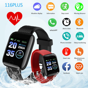 Súper Smartwatch Reloj Inteligente Band 116P Plus Pulsera Sensor De Ritmo Cardíaco